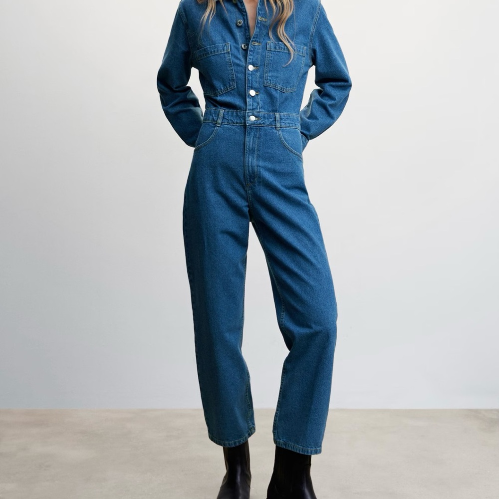 Women's Blue Denim Jumpsuit